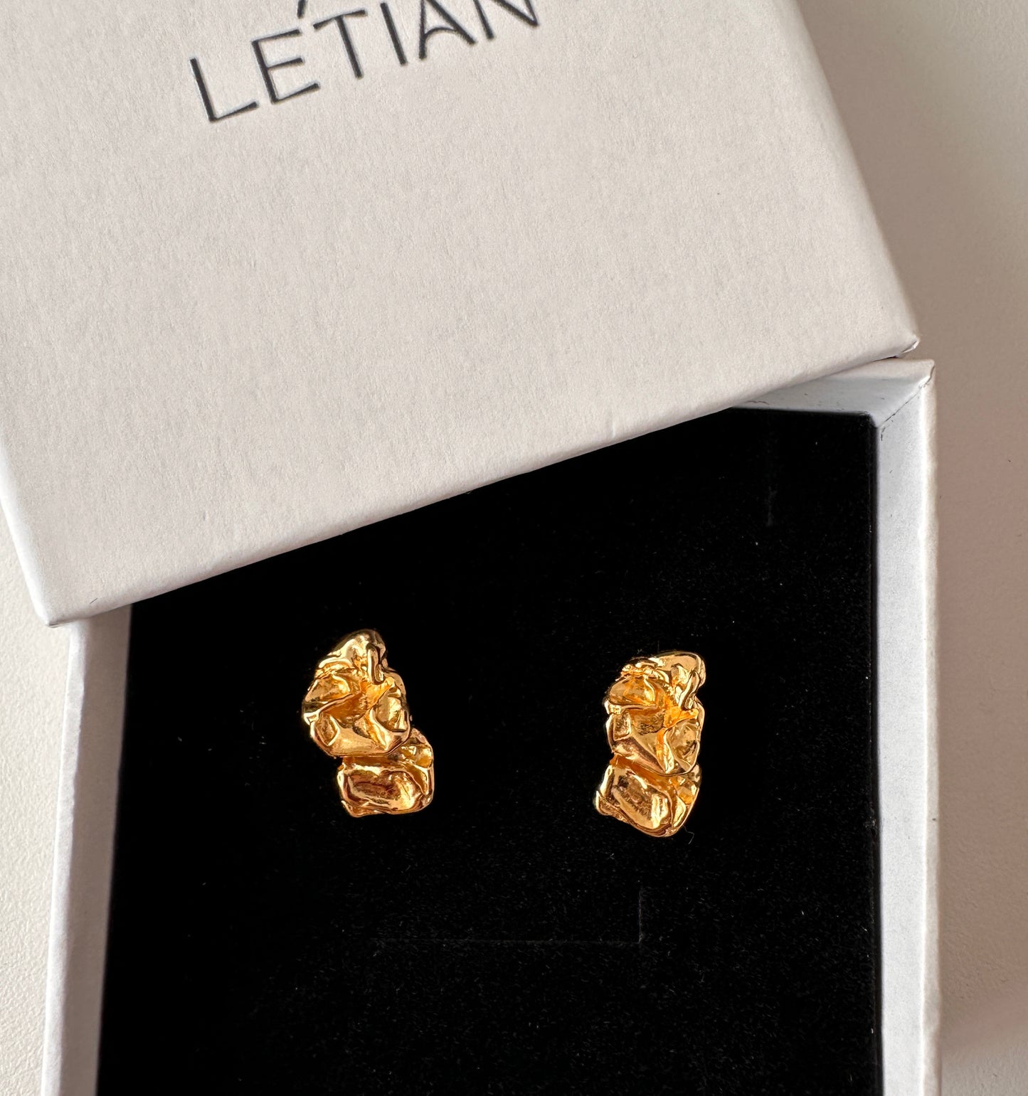 18K Gold Plated Irregular Statement Earrings|Stud Earrings