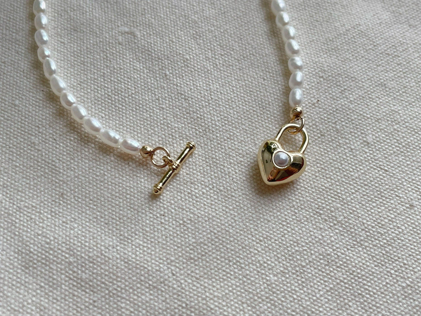 Lovely and special love lock pearl bracelet - LE´TIAN