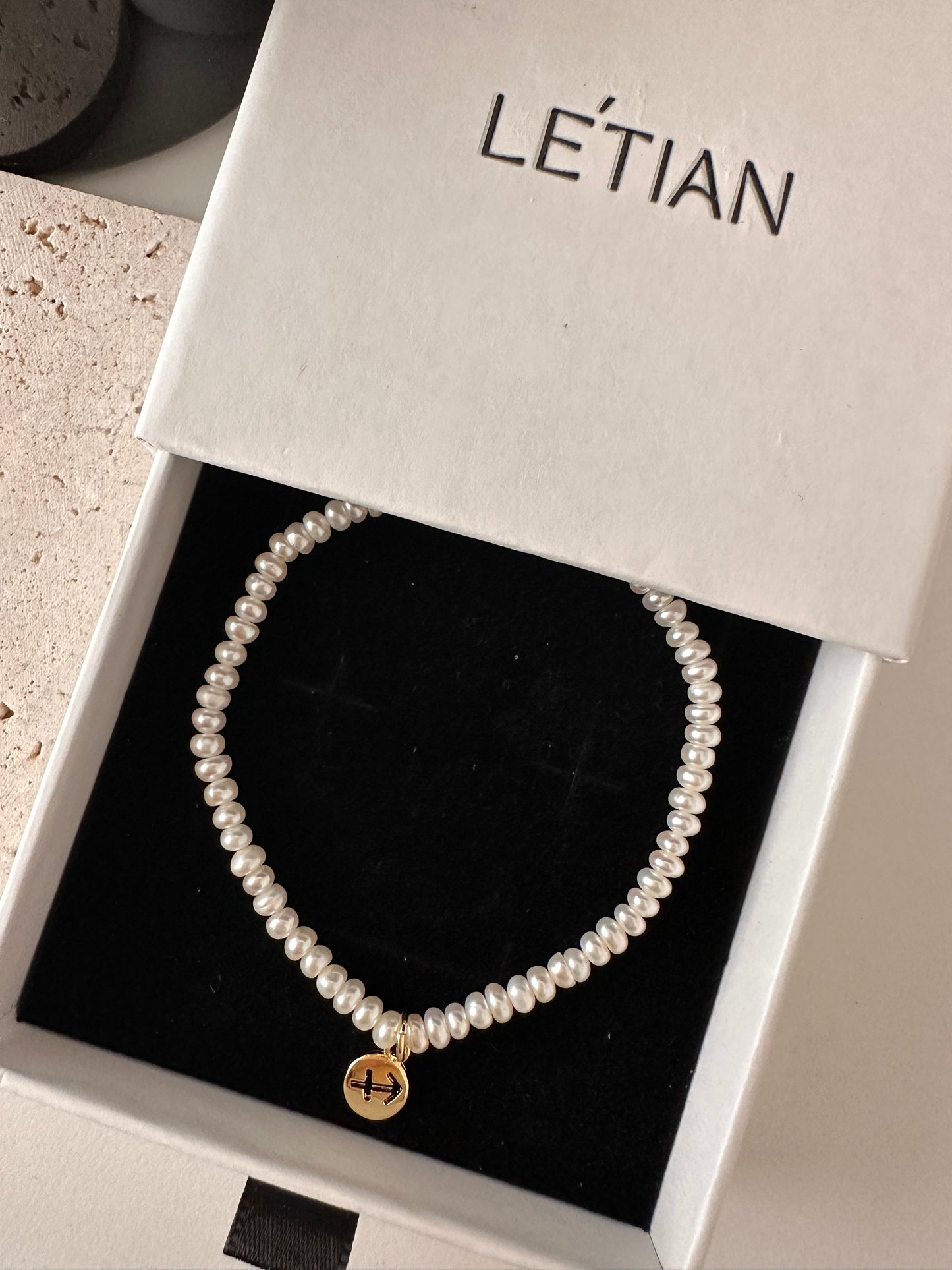 Natural Pearl Bracelet With 14K Gold Filled Zodiac Pendant