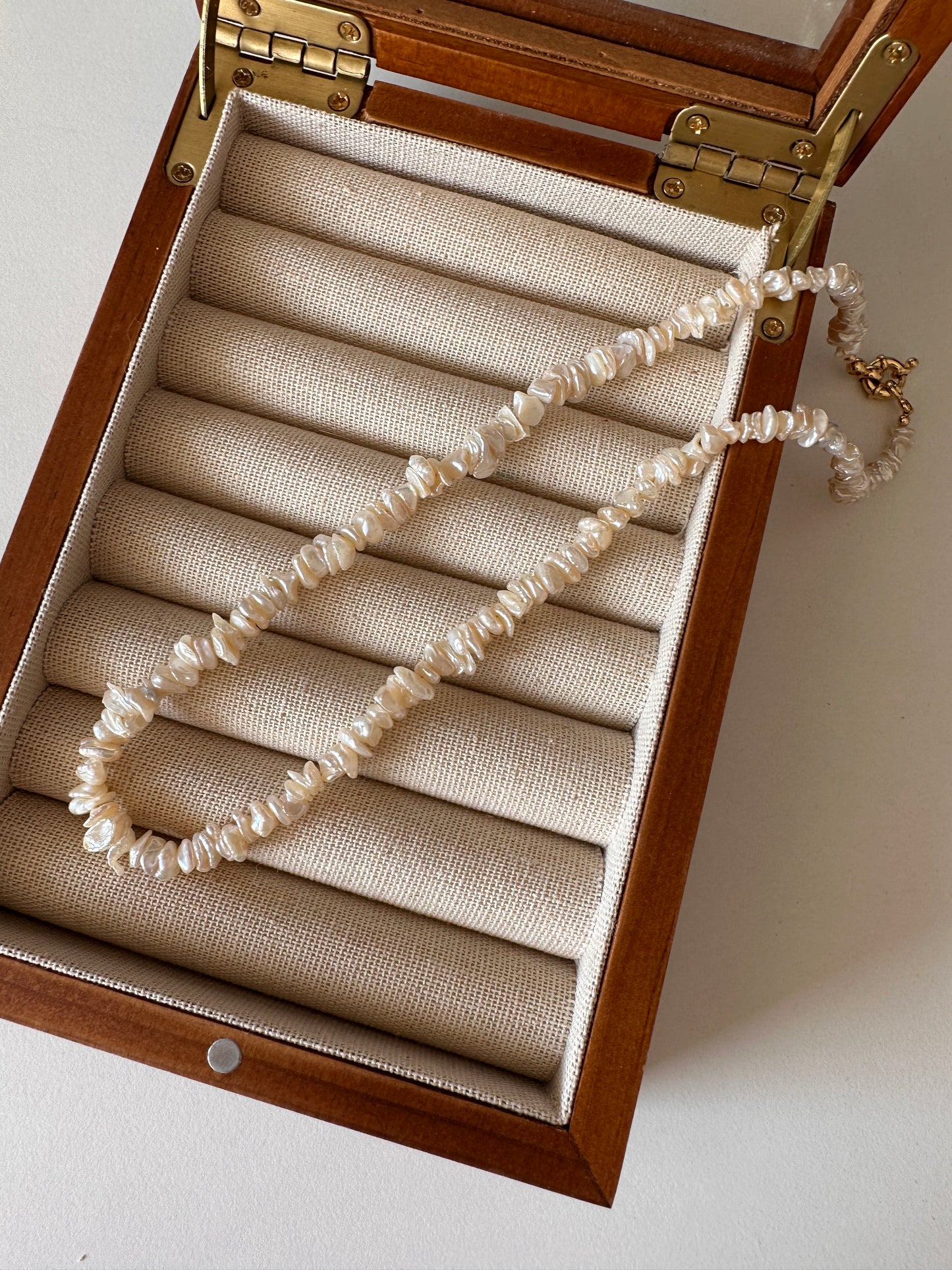 Petal Pearl Necklace|Freshwater Pearl