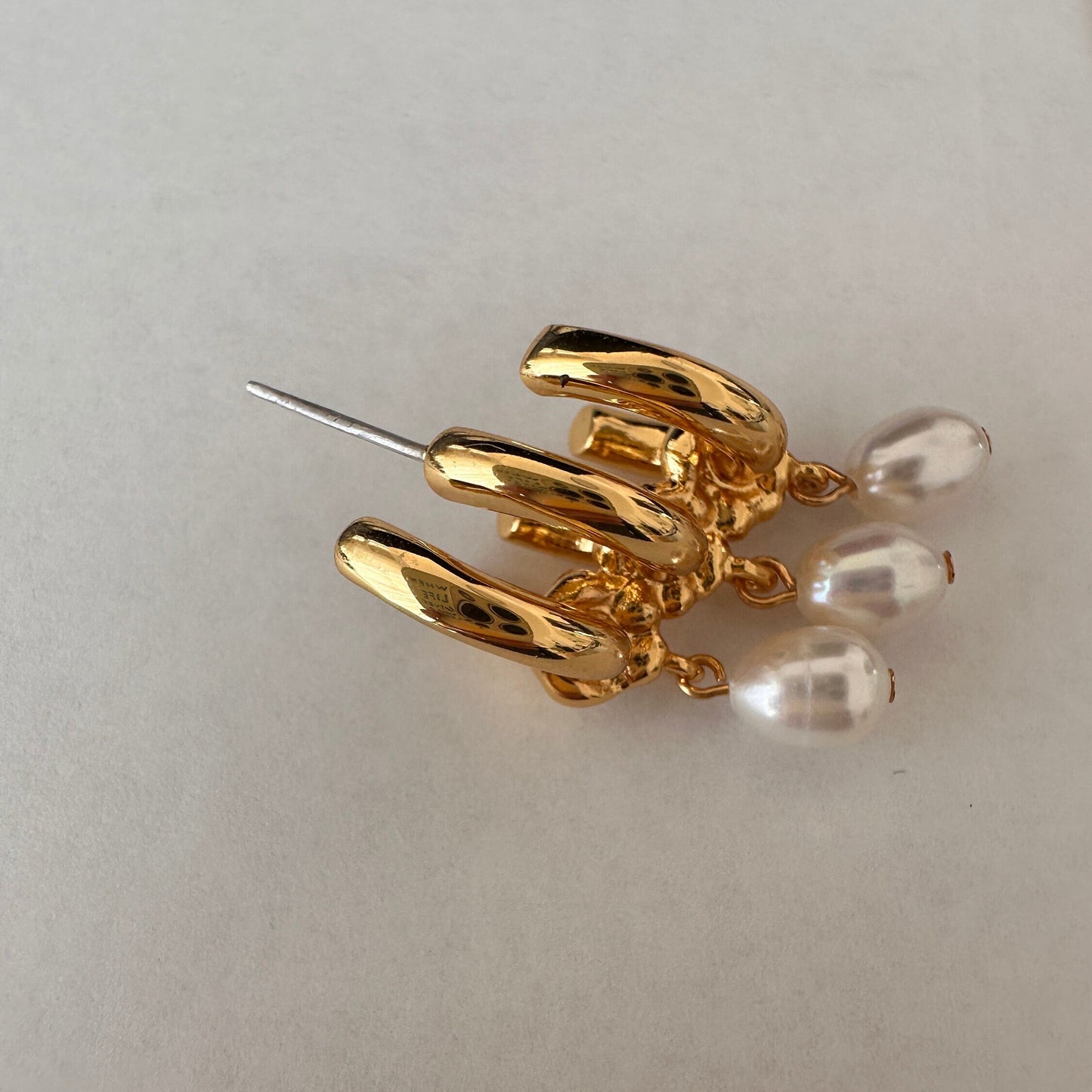 18K Vergoldete Perle Ohrringe | Sterling Silber Post | Minimalist Jewelry