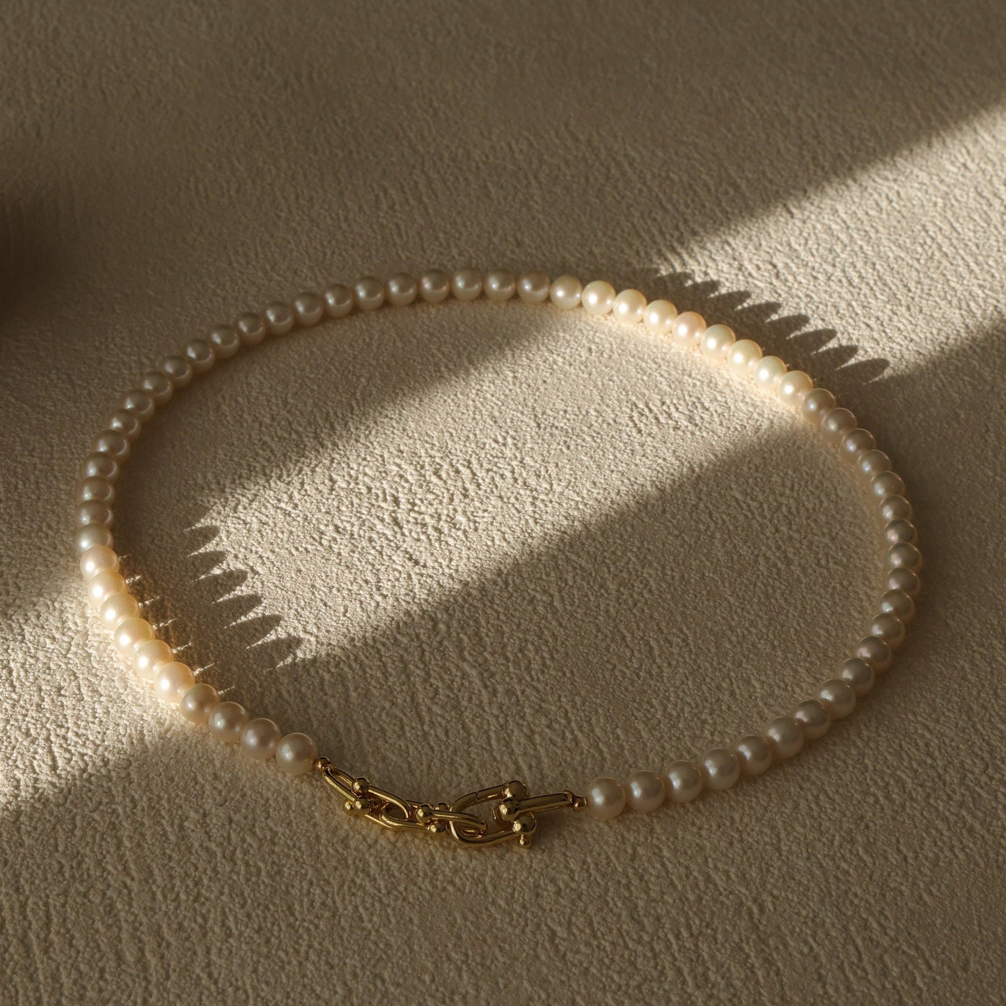 Süßwasserperlen Halskette: 14k Vergoldete Kette, Charm Kompatibel | Minimalist Jewelry