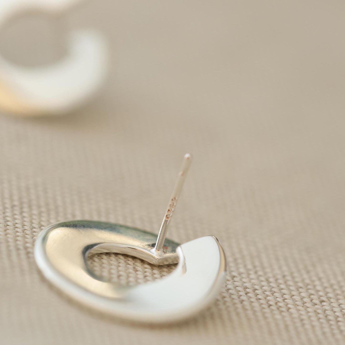 Ohrstecker Silber|Offene Kreise|925 Sterling Silber|Besondere Creolen|Ausgefallener Schmuck | Minimalist Jewelry