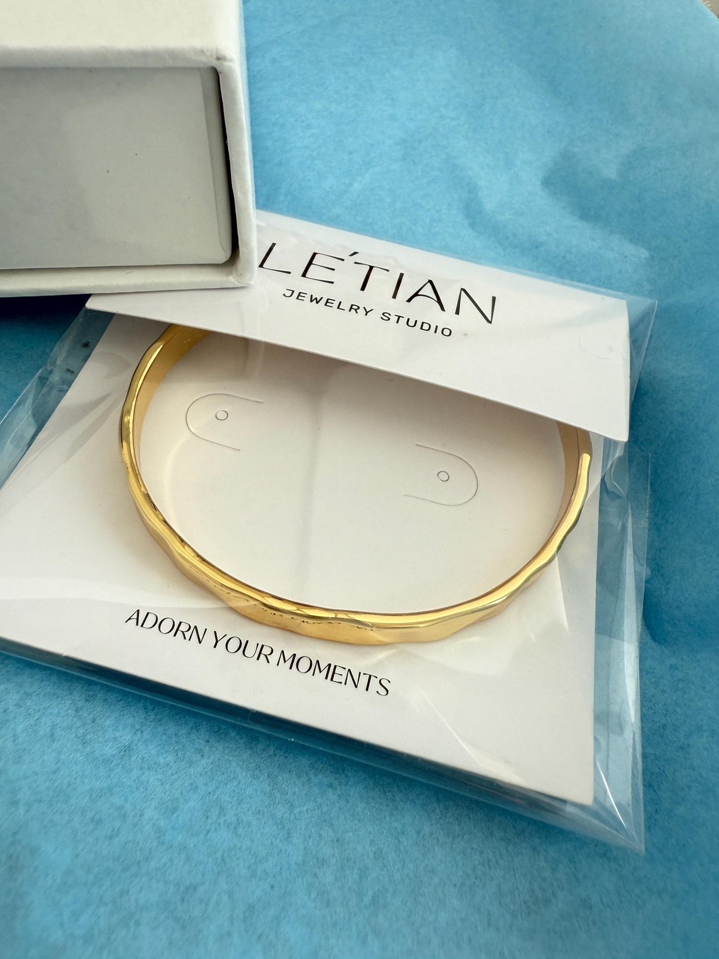 Minimalistischer Gold Armreif|Gehammerter Offener Armreif|Verstellbares Armband|Schlichter Schmuck für Damen
