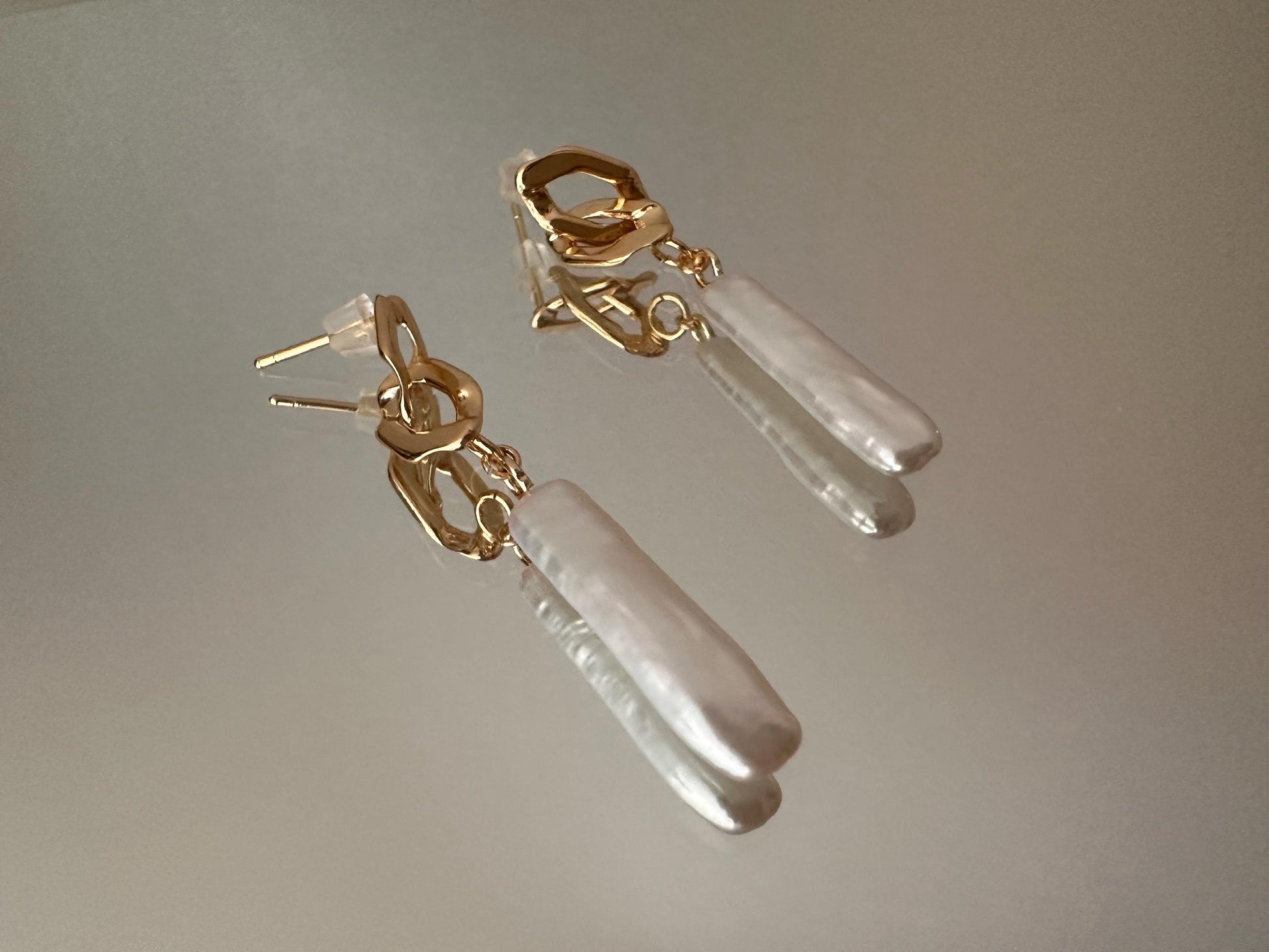 Cube Pearl Earrings - LE´TIAN