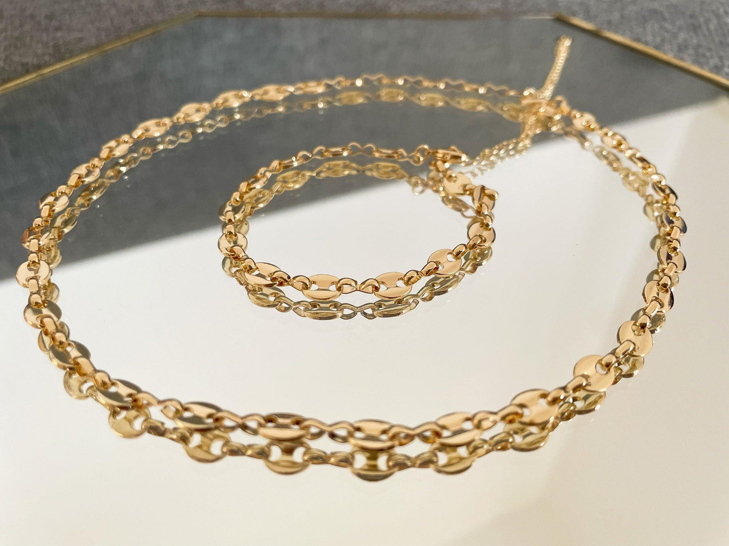 Necklace/choker gold chain - LE´TIAN